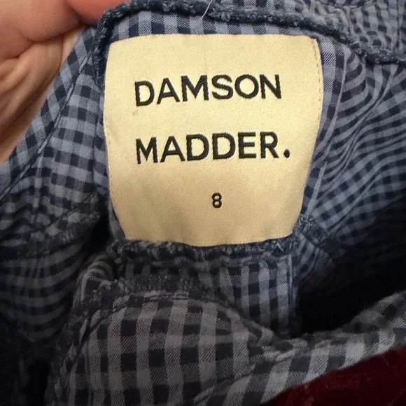 Damson Madder Blue Gingham Button-Up Shirt - Picture 2 of 2